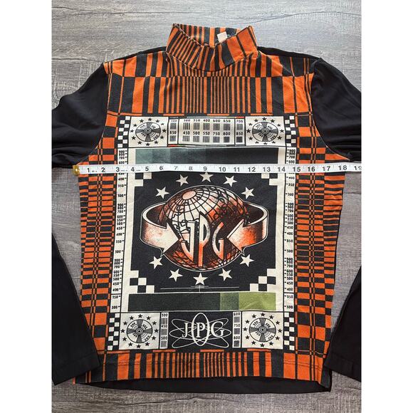 Vintage 1997 Jean Paul Gaultier Cyber Mesh Top Unisex, Size XL - Picture 6 of 7